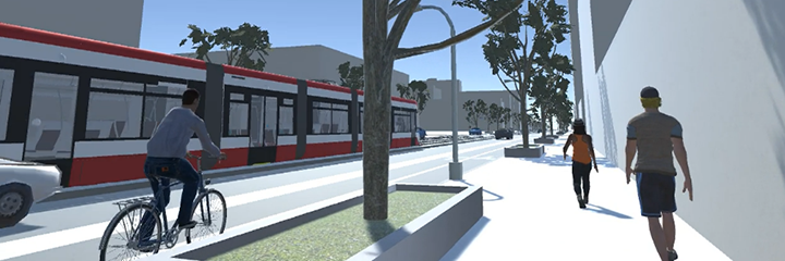 Artists digital rendering of streetscape