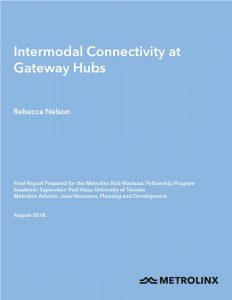 Image of cover of Rebecca Nelson's Final Report on Intermodal Connectivity at Gateway Hubs