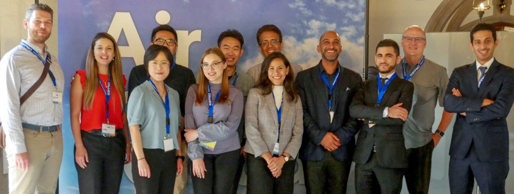 group photo in front of backdrop