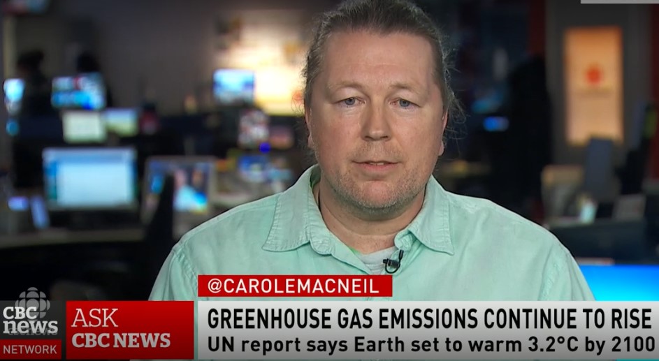 CBC News video screen shot of Steve Easterbrook 