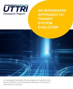 UTTRI Research Report cover page for Integrated Approach to Transit System Evolution