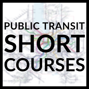 Public transit short course graphic with transit map BG