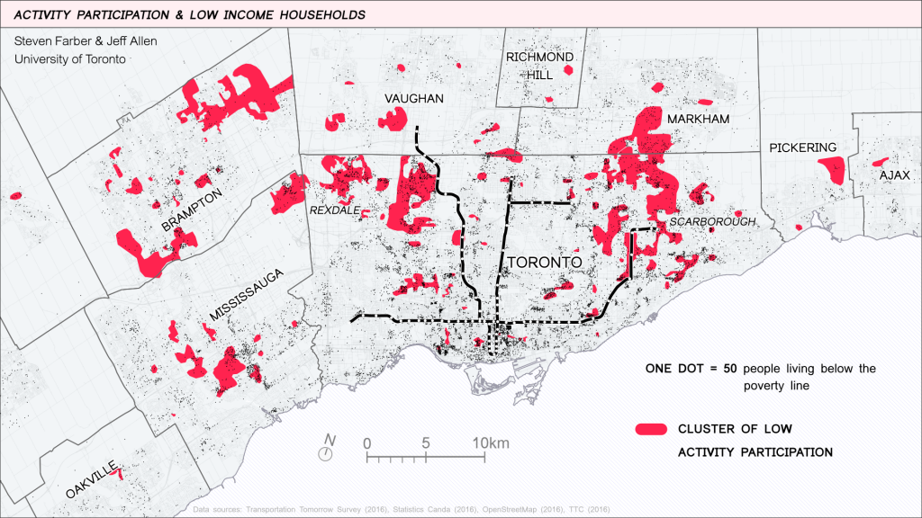 coloured map of Greater Toronto Area