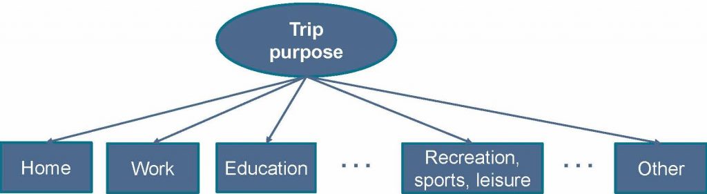 chart of Trip Purpose