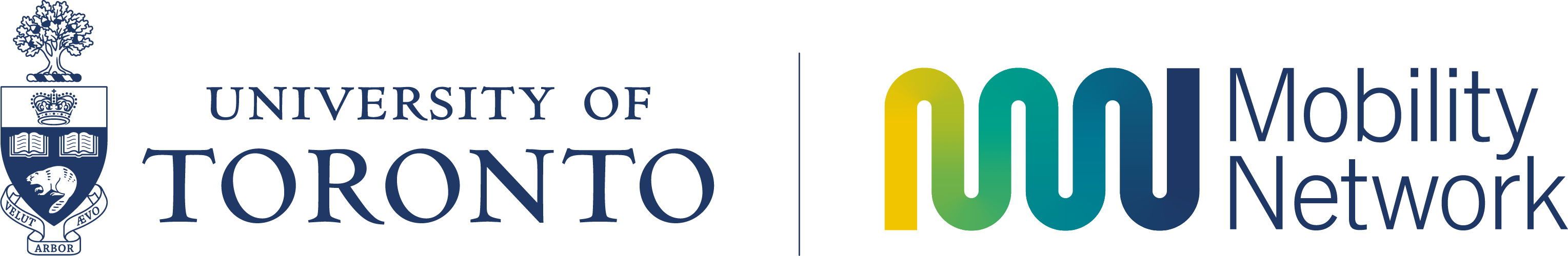 U of T Mobility Network crest, wordmarks and logo